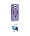 ieg™ iPhone 14 Pro Kılıf Kıvılcım Asil Özel Seri - Siyah 3D Antistatik Cam Ekran Koruyucu