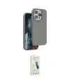 ieg™ iPhone 14 Pro Kılıf Kıvılcım Çizgi Serisi - Şeffaf Pasifik Cam Ekran Koruyucu