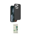 ieg™ iPhone 14 Pro Kılıf Kıvılcım Çizgi Serisi - Siyah 20D Premium Cam Ekran Koruyucu