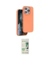 ieg™ iPhone 14 Pro Kılıf Kıvılcım Çizgi Serisi - Siyah 20D Premium Cam Ekran Koruyucu