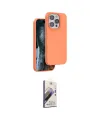 ieg™ iPhone 14 Pro Kılıf Kıvılcım Çizgi Serisi - Siyah Bilvis 3D Mat Cam Ekran Koruyucu