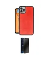 ieg™ iPhone 14 Pro Kılıf Kıvılcım Işık Serisi - Siyah 3D Antistatik Hayalet Cam Ekran Koruyucu
