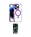 ieg™ iPhone 14 Pro Kılıf Kozmos Doku Koleksiyonu - Siyah 360 Mat Full Body Arka Koruyucu
