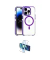 ieg™ iPhone 14 Pro Kılıf Kozmos Doku Koleksiyonu - Siyah 3D Antistatik Cam Ekran Koruyucu