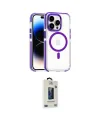 ieg™ iPhone 14 Pro Kılıf Kozmos Doku Koleksiyonu - Siyah Bilvis Hayalet Cam Ekran Koruyucu