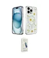 ieg™ iPhone 14 Pro Kılıf Kozmos Doku - Şeffaf Pasifik Cam Ekran Koruyucu