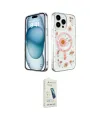 ieg™ iPhone 14 Pro Kılıf Kozmos Doku - Şeffaf Pasifik Cam Ekran Koruyucu