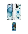 ieg™ iPhone 14 Pro Kılıf Kozmos Doku - Siyah 18D Cam Ekran Koruyucu