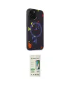 ieg™ iPhone 14 Pro Kılıf Kozmos Doku - Siyah 20D Premium Cam Ekran Koruyucu