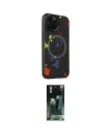 ieg™ iPhone 14 Pro Kılıf Kozmos Doku - Siyah 360 Mat Full Body Arka Koruyucu