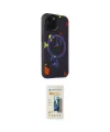 ieg™ iPhone 14 Pro Kılıf Kozmos Doku - Siyah 6D Mat Seramik Hayalet Nano Ekran Koruyucu