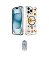 ieg™ iPhone 14 Pro Kılıf Kozmos Doku - Siyah Joko Magic 5D Cam