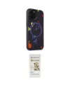 ieg™ iPhone 14 Pro Kılıf Kozmos Doku - Siyah Mat Seramik Nano Ekran Koruyucu