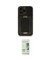 ieg™ iPhone 14 Pro Kılıf Kozmos Minimal Prime - Siyah 20D Premium Cam Ekran Koruyucu