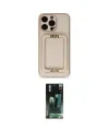 ieg™ iPhone 14 Pro Kılıf Kozmos Minimal Prime - Siyah 360 Mat Full Body Arka Koruyucu