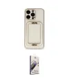 ieg™ iPhone 14 Pro Kılıf Kozmos Minimal Prime - Siyah Bilvis 3D Mat Cam Ekran Koruyucu