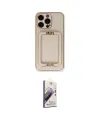 ieg™ iPhone 14 Pro Kılıf Kozmos Minimal Prime - Siyah Bilvis 3D Mat Cam Ekran Koruyucu