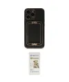 ieg™ iPhone 14 Pro Kılıf Kozmos Minimal Prime - Siyah Mat Seramik Nano Ekran Koruyucu