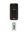 ieg™ iPhone 14 Pro Kılıf Kozmos Minimal Prime - Siyah Polymer Nano Ekran Koruyucu