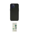 ieg™ iPhone 14 Pro Kılıf Kozmos Yansıma Özel Seri - Siyah 20D Premium Cam Ekran Koruyucu