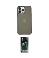 ieg™ iPhone 14 Pro Kılıf Kutup Doku Koleksiyonu - Siyah 360 Mat Full Body Arka Koruyucu