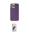 ieg™ iPhone 14 Pro Kılıf Kutup Doku Koleksiyonu - Siyah Bilvis 3D Mat Cam Ekran Koruyucu