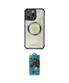 ieg™ iPhone 14 Pro Kılıf Kutup Modern - Siyah 18D Cam Ekran Koruyucu