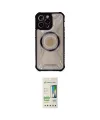 ieg™ iPhone 14 Pro Kılıf Kutup Modern - Siyah 20D Premium Cam Ekran Koruyucu