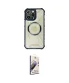 ieg™ iPhone 14 Pro Kılıf Kutup Modern - Siyah Bilvis 3D Mat Cam Ekran Koruyucu