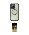 ieg™ iPhone 14 Pro Kılıf Kutup Modern - Siyah Buffer Cam Ekran Koruyucu