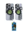 ieg™ iPhone 14 Pro Kılıf Nova Doku Koleksiyonu - Siyah 18D Cam Ekran Koruyucu
