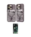 ieg™ iPhone 14 Pro Kılıf Nova Doku Koleksiyonu - Siyah 360 Mat Full Body Arka Koruyucu