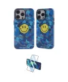 ieg™ iPhone 14 Pro Kılıf Nova Doku Koleksiyonu - Siyah 3D Antistatik Cam Ekran Koruyucu