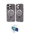 ieg™ iPhone 14 Pro Kılıf Nova Doku Koleksiyonu - Siyah 3D Antistatik Cam Ekran Koruyucu