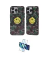 ieg™ iPhone 14 Pro Kılıf Nova Doku Koleksiyonu - Siyah 3D Antistatik Cam Ekran Koruyucu