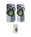 ieg™ iPhone 14 Pro Kılıf Nova Doku Koleksiyonu - Siyah 6D Mat Seramik Hayalet Nano Ekran Koruyucu