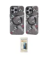 ieg™ iPhone 14 Pro Kılıf Nova Doku Koleksiyonu - Siyah 6D Mat Seramik Hayalet Nano Ekran Koruyucu