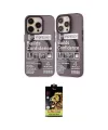 ieg™ iPhone 14 Pro Kılıf Nova Doku Koleksiyonu - Siyah Buffer Cam Ekran Koruyucu