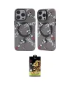 ieg™ iPhone 14 Pro Kılıf Nova Doku Koleksiyonu - Siyah Buffer Cam Ekran Koruyucu
