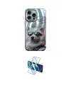 ieg™ iPhone 14 Pro Kılıf Nova Doku Prime - Siyah 3D Antistatik Cam Ekran Koruyucu