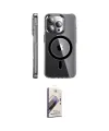 ieg™ iPhone 14 Pro Kılıf Nova Doku - Siyah Bilvis 3D Mat Cam Ekran Koruyucu