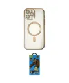 ieg™ iPhone 14 Pro Kılıf Nova Işık Özel Seri - Siyah 18D Cam Ekran Koruyucu