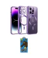 ieg™ iPhone 14 Pro Kılıf Nova Işık Özel Seri - Siyah 18D Cam Ekran Koruyucu