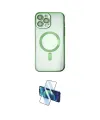 ieg™ iPhone 14 Pro Kılıf Nova Işık Özel Seri - Siyah 3D Antistatik Cam Ekran Koruyucu