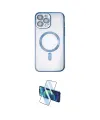 ieg™ iPhone 14 Pro Kılıf Nova Işık Özel Seri - Siyah 3D Antistatik Cam Ekran Koruyucu