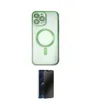 ieg™ iPhone 14 Pro Kılıf Nova Işık Özel Seri - Siyah 3D Antistatik Hayalet Cam Ekran Koruyucu