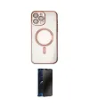 ieg™ iPhone 14 Pro Kılıf Nova Işık Özel Seri - Siyah 3D Antistatik Hayalet Cam Ekran Koruyucu