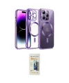 ieg™ iPhone 14 Pro Kılıf Nova Işık Özel Seri - Siyah 6D Mat Seramik Hayalet Nano Ekran Koruyucu