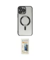 ieg™ iPhone 14 Pro Kılıf Nova Işık Özel Seri - Siyah 6D Mat Seramik Hayalet Nano Ekran Koruyucu