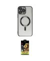 ieg™ iPhone 14 Pro Kılıf Nova Işık Özel Seri - Siyah Buffer Cam Ekran Koruyucu
